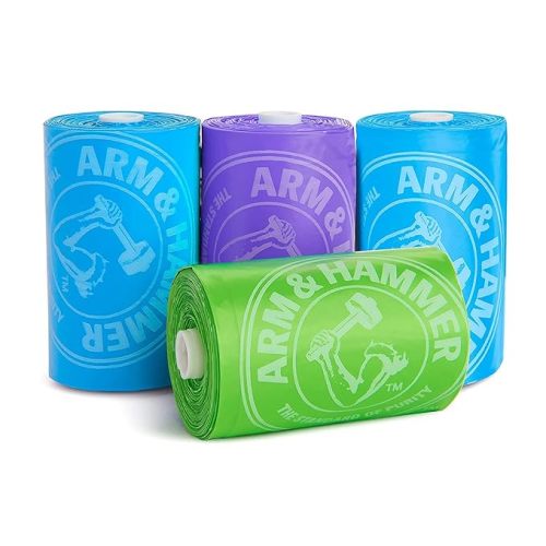 Munchkin® Arm & Hammer Diaper Bag Refills, 4 Pack, 48 Bags - 12 Count (Pack of 4) - 48 Bag Refills