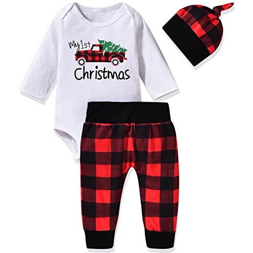 Aalizzwell Preemie Newborn Infant Baby Boys Clothes Bodysuit Romper Pants Hats Outfit Fall Winter Set