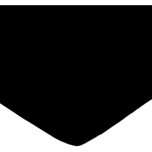 SheetWorld Baby Fitted Bassinet Sheet Fits Nuna Mixx 12 x 29 inches, 100% Cotton Woven Sheet, Unisex Boy Girl, Solid Black Woven, Made in USA