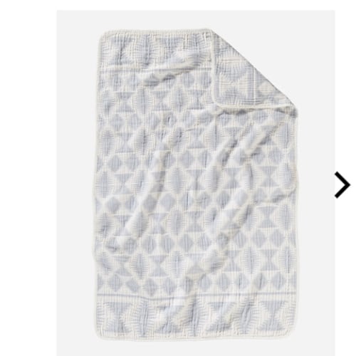 FALCON COVE COTTON BABY BLANKET-Slate