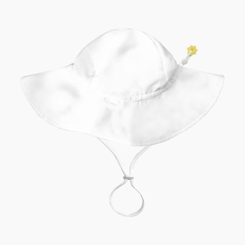 GREEN SPROUTS UPF50 Eco Brim Hat - White, 0-6 Months
