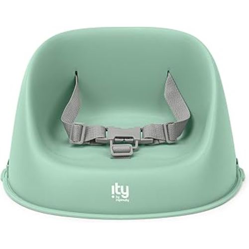 Ingenuity: ity by Ingenuity My Spot Easy-Clean Baby Booster Feeding Chair, 3-Point Harness, Washable Removable Straps - Green