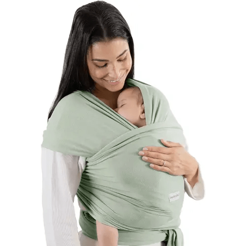 Comfy Cubs Baby Wrap Carrier - Soft & Secure Fit Cotton Blend Baby Carrier Newborn to Toddler - Hands-Free & Lightweight Infant Wrap - Adjustable, One Size Fits All Toddler Sling - Fern