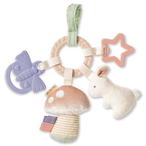 Itzy Ritzy Bitzy Busy Ring Teething Activity Toy - Bunny - 5pc