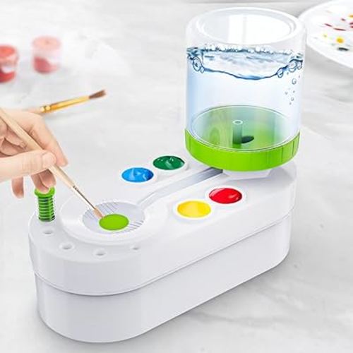 2024 Upgraded Paint Brush Cleaner Brush Rinser: Paintbrush Cleaners painting station Paint Brush Rinse Paint Brush Washer Estacion De Pintura Flush My Brush Washing