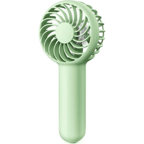 Gaiatop Mini Portable Handheld Fan, 3 Speed Powerful Battery Operated, Small USB Rechargeable Personal Fans for Makeup Eyelash, Camping Beach Airplane Travel Essentials for Women Girls Green