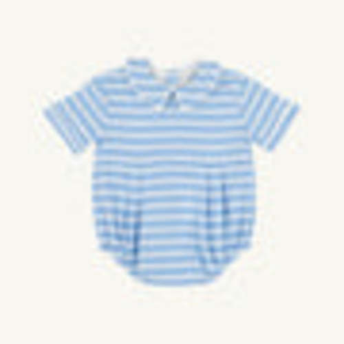 Bradford Bubble - Sarasota Sky Stripe with Worth Avenue White