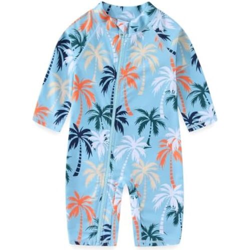 Baby Boy Swimsuit Rash Guard Toddler One Piece Bathing Suit Infant Swimwear UPF 50+