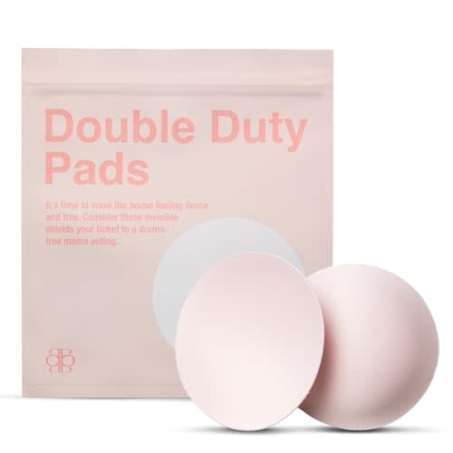 Reusable Nursing Pads for Maximum Absorption, 2-Pack Super Soft Contoured Washable Inserts, Leak-Proof & Discreet Eco-Friendly Pads for Breastfeeding Moms