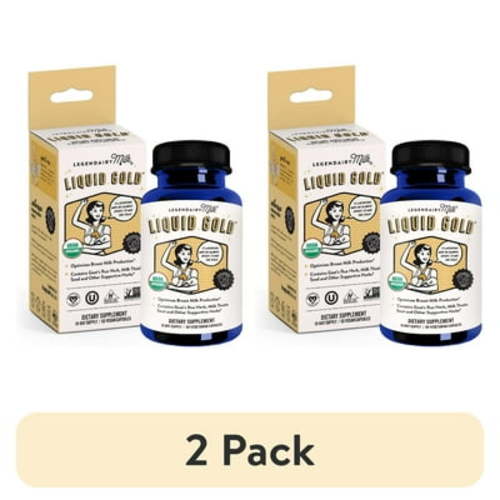 (2 pack) Legendairy Milk Liquid Gold, Lactation Supplement for Increased Milk Production, 60 Count