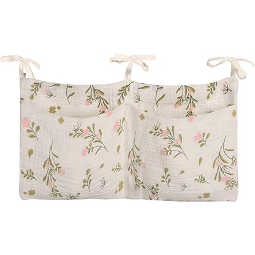 Dormitory Bed-Bunk Organizing Bag Nappy-bags Organizer Bedside Hanging Bags Milk Bottle Bib-Storage Bag Crib Organizer Bag Baby Nappy-Bag cotton (printing)