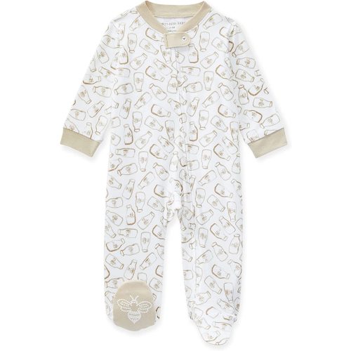Burt's Bees Baby baby-boys Sleep and Play Pajamas, 100% Organic Cotton One-piece Romper Jumpsuit Zip Front Pjs - Newborn