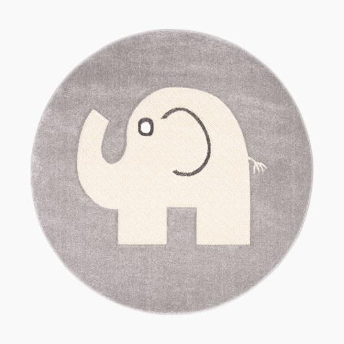 Safavieh Carousel Kids Elephant Area Rug - Grey/Ivory, 5 Ft. 3 In. X 5 Ft. 3 In.