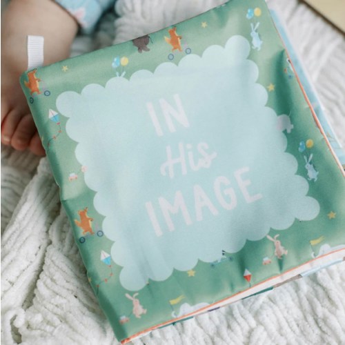 In His Image Fabric Baby Book – Tiny Theologians