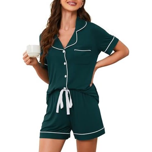 Pajama Sets For Women 2 Piece PJ Sets Short Sleeve Lounge Set Fashion Sleepwear XS-3XL