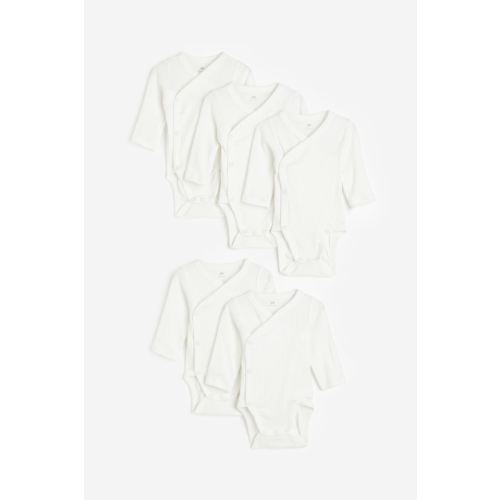 5-pack Ribbed Wrapover Bodysuits