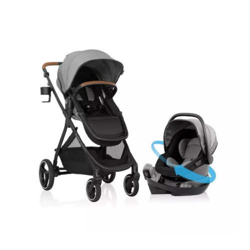 Shyft Intuiti Travel System Featuring Revolve180 LiteMax NXT - Fossil Gray