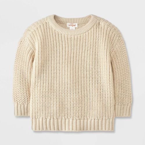 Baby Pullover Sweater - Cat & Jack™ Cream Newborn