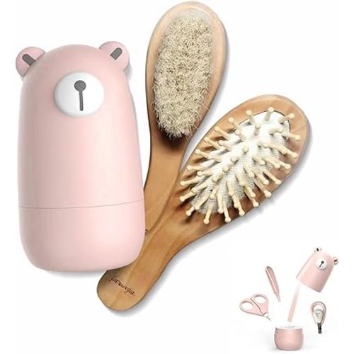Baby Nail Clipper Set for Newborn,Infant Grooming Gift for New Parents (Light Pink)