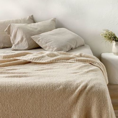 King Boucle Blanket Natural - Casaluna™