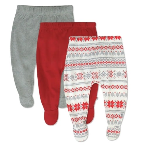3-Pack Organic Cotton Footed Pants | Honest Baby Clothing