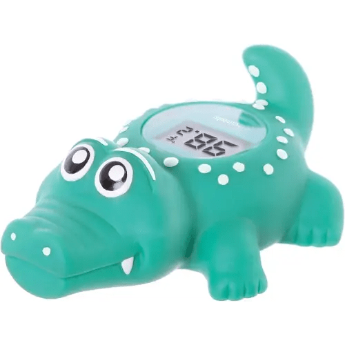 Dreambaby Floating Crocodile Bath Thermometer - Water Temperature Monitoring for Newborns, Infants, Toddlers - Croc Toy with Fahrenheit Display