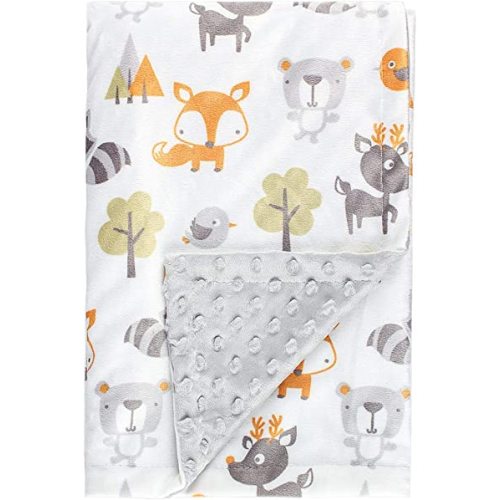 Woodland Baby Blanket for Boys Girls Fox Baby Blanket Soft Warm Nursery Bed Blankets Unisex Infant Toddler Newborn Receiving Blankets for Crib Stroller, 30''x40''