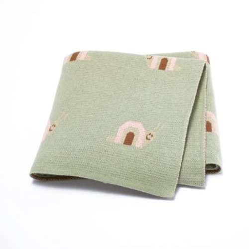 Baby Blanket Cotton Knitted Newborn Girl Boy Bedding Quilt 90*70CM Stroller Seaddling Cute Snail Super Soft Sleep Covers