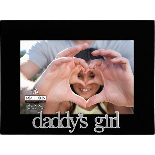 Malden International Designs 4305-46 Daddy's Girl Expressions Picture Frame, 4x6, Black