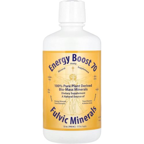 Morningstar Minerals Energy Boost 70, Fulvic Minerals, 32 oz (946 ml)