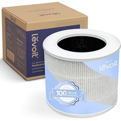 LEVOIT Core Mini-P Replacement Filter, Genuine Core Mini-RF Air Purifier Filters, Supports HEPA Sleep Mode, High-Efficiency Activated Carbon for Removal of Smoke, Odor, Allergens, Pollen, 1 Pack,White