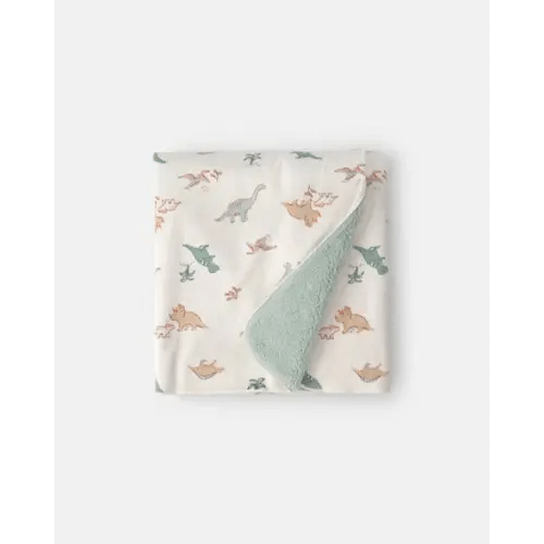 Baby Boy Dinosaur Plush Blanket - Green/Ivory | Carter's