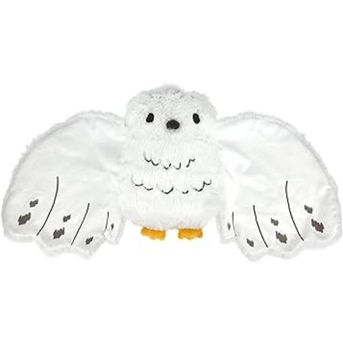KIDS PREFERRED Harry Potter 9 Inch Tall 26 Inch Wingspan Hedwig Baby Lovey Security Blanket Snuggler Toy Snowy Owl Stuffed Animal for Newborn Infants and Babies