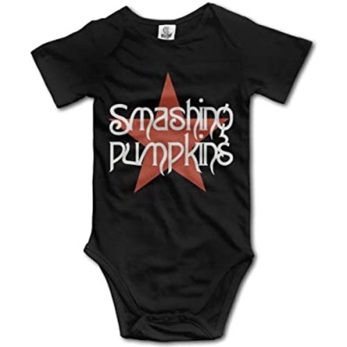 Smashing Pumpkins Unisex Baby Diaper Cartoon Clothes Newborn Baby Clothes Unique Baby Clothes Soft Black