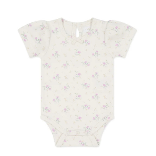 Organic Cotton Cap Sleeve Bodysuit - Thelma Orchid – Jamie Kay USA