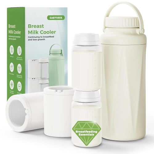 Lock-Cold PRO Breast Milk Cooler Bottle - 360° Cooling for 24H Freshness,22oz BPA-Free Portable Breastmilk Storage TSA-Approved for Travel,Office & Night Pumping,Beastfeeding Essentials