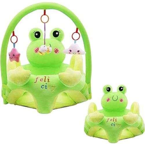 KAKIBLIN Baby Support Sofa Chairs for Sitting Up,Baby Sit Up Chair Sofa Plush Babies Learning to Sit Chair Infant Seats for 6-16 Months (Frog)