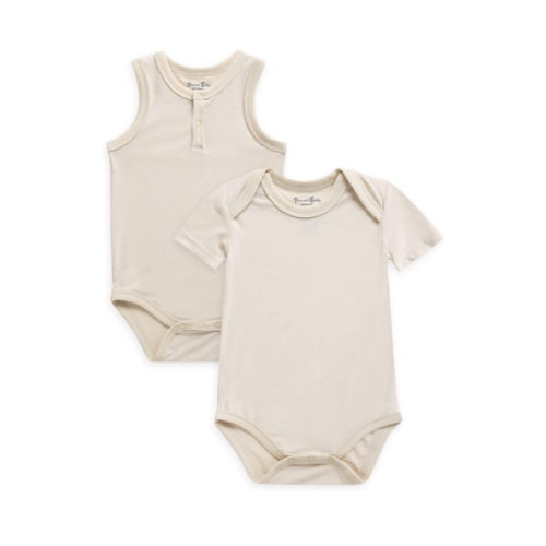VAENAIT BABY Bamboo 2-Pack short and sleeveless Tanktop Jumpsuit Bodysuit set