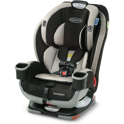 Graco Extend2Fit 3-in-1 Car Seat, Grey Booster Car Seat Convertible