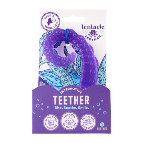 Made in Maine of Medical Grade Silicone. Fun and Funny While Teething? – Tentacle Teether