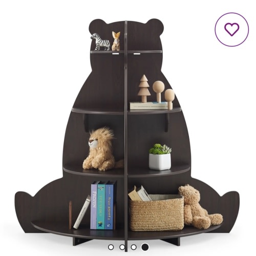 Delta Children Bear Bookcase - Greenguard Gold Certified, Crafted Walnut & Reviews | Wayfair
