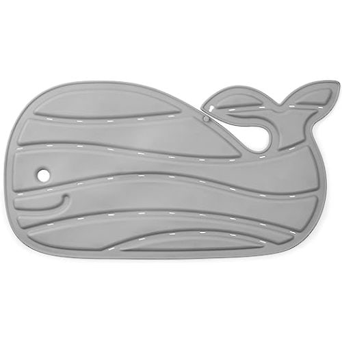 Skip Hop Non-Slip Baby Bath Mat, Moby, Grey