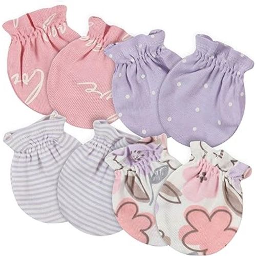 Gerber 4 Pairs Baby Mittens (Bunny Ballerina/Pink)