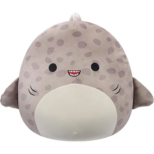 Squishmallows Original 12-Inch Azi Grey Spotted Leopard Shark - Official Jazwares Plush (Medium-Sized)
