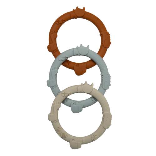 Wild Teething Ring Set