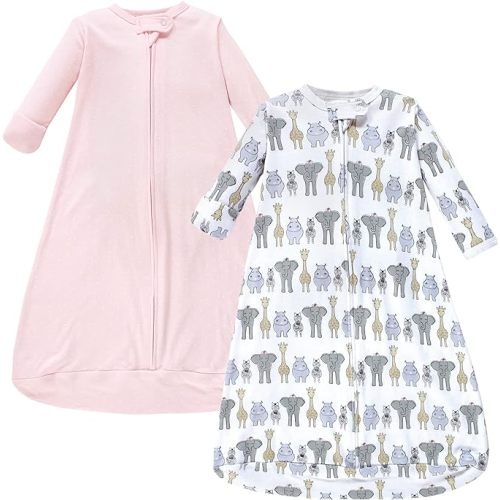 Hudson Baby Unisex Baby Cotton Long-Sleeve Wearable Sleeping Bag, Sack, Blanket