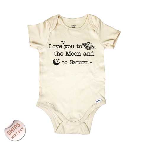 Love You to the Moon and to Saturn, Cute Baby Bodysuit, Baby Shower Gift, Baby Gift, 2000292