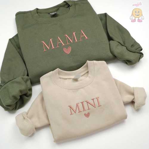 Embroidered Matching Mama and Mini Sweatshirts - sold individually ($36.39 + $22.39)