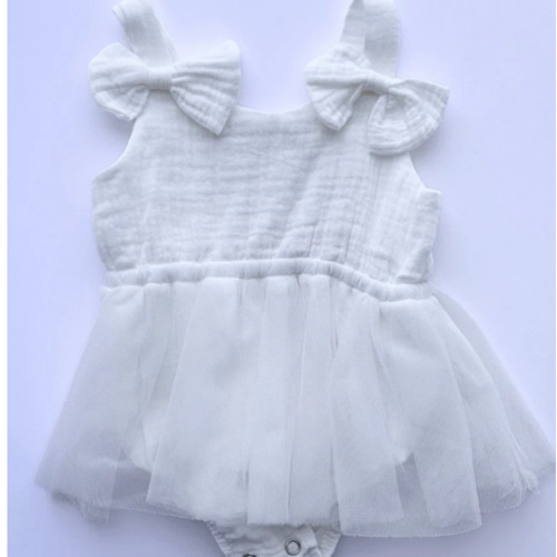 Bubble Romper- Porcelain