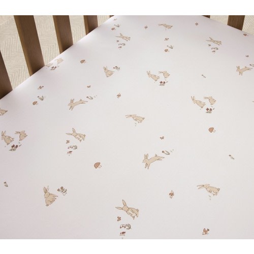 Rylee + Cru Bunny Organic Crib Fitted Sheet